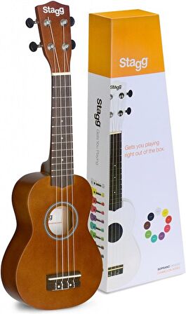 STAGG US-NAT (SOPRANO UKULELE NATUREL+BAG)