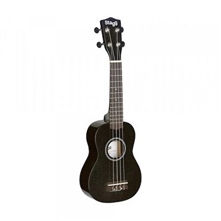 STAGG US-NIGHT (SOPRANO UKULELE BLACK+BAG)