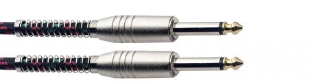STAGG ENSTÜRMAN KABLOSU KUMAŞ SARGI 6M SGC6VT BK