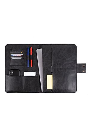 Macbook Air Pro 13-14 Inç Organizer Evrak & Laptop - Tablet Çantası S-2073