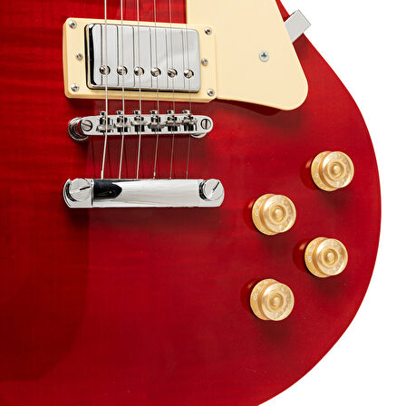 STAGG LES PAUL ELEKTRO GİTAR SEL-DLX W RED