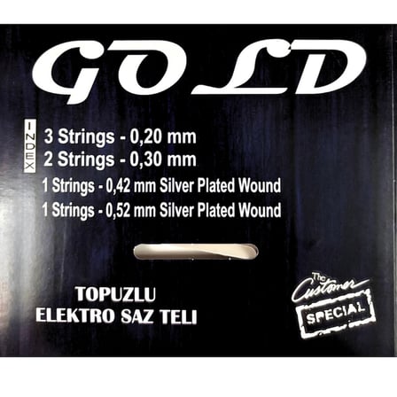 GOLD TOPUZLU ELEKTRO BAĞLAMA TELİ 0,20