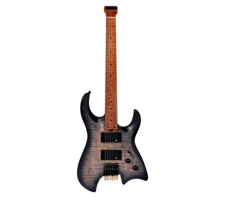 LUXARS S-G63-6 SBK HEADLESS ELEKTRO GİTAR SATIN BLACK + GIGBAG