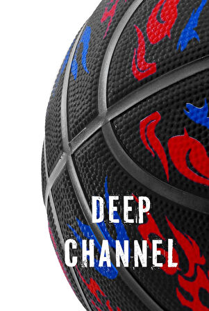 Basketbol Topu Pompalı 7 No TB-500 Buzzers Grafiti Kauçuk Dayanıklı Deep Channel Kabartma