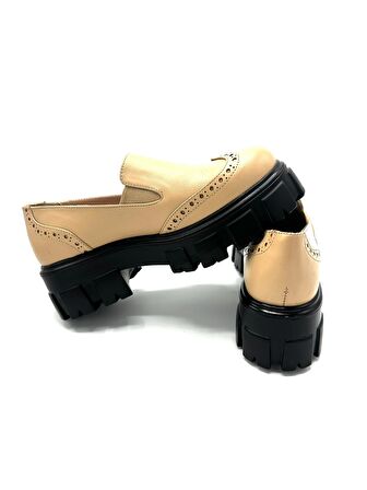 Shine Hakiki Deri Kadın  Makosen Ayakkabı