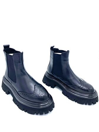 Vera Hakiki Koyun Kürklü Hakiki Deri Kadın Bot