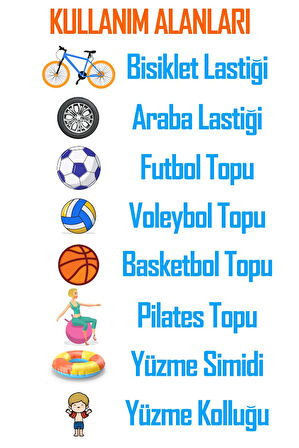 Top Şişirme İğnesi Seti 5'li Set Voleybol Basketbol Futbol Bisiklet Pilates Şişirme Seti