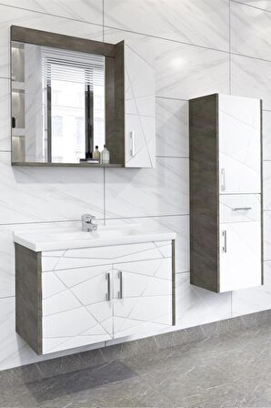 VİCTORİA 80 CM BANYO DOLABI - BOY DOLAP HARİÇ 