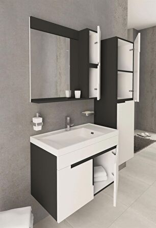 TEMPO 80 CM CM BANYO DOLABI - BOY DOLAP DAHİL 