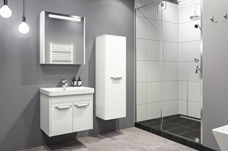 MAUNA 60 CM BANYO DOLABI BEYAZ  - BOY DOLAP HARİÇ 