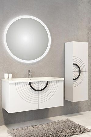 ORİZ 80 CM BANYO DOLABI BEYAZ  BOY DOLAP HARİÇ 