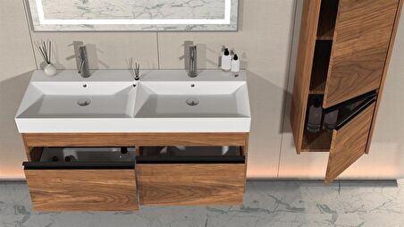 VENTI 120 CM BANYO DOLABI - BOY DOLAP DAHİL