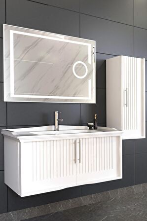 SAGRA 100 CM BANYO DOLABI  BEYAZ - BOY DOLAP DAHİL