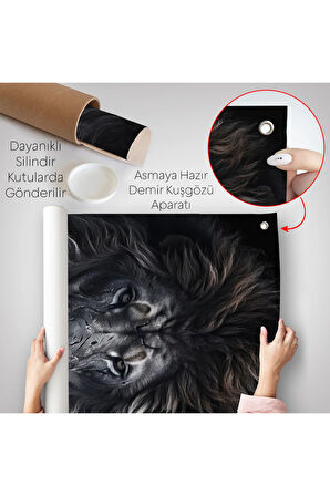 Yaralı Aslan Duvar Örtüsü-7912