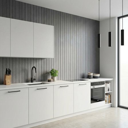 Brano Koyu Kahve Ahşap Desen Duvar Lambiri 60x280 Cm-Kendinden Yapışkanlı