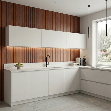 Brano Home Koyu Kahve Ceviz Desen Duvar Lambiri 60x280 Cm-Kendinden Yapışkanlı