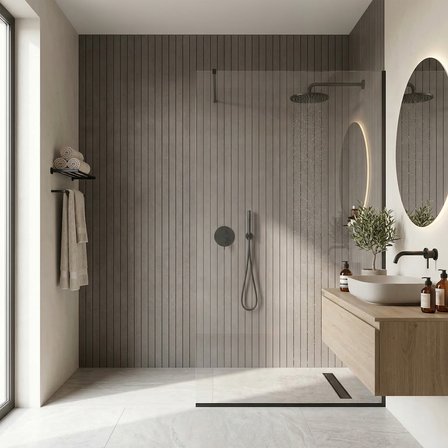 Brano Antrasit Desenli Duvar Lambiri 60x280 Cm-Kendinden Yapışkanlı
