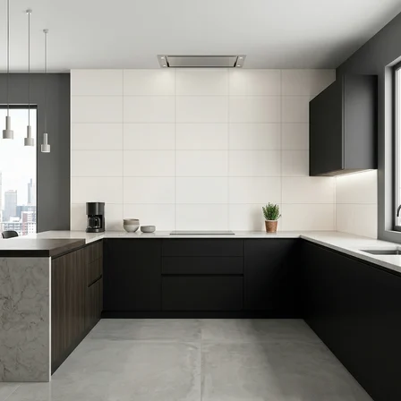 30X60 cm Kendinden Yapışkanlı Duvar,banyo,tezgah Arası Kaplama Kırık Beyaz 6 Adet