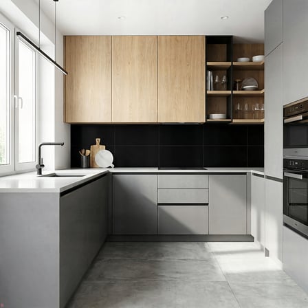 30X60 cm Kendinden Yapışkanlı Duvar,banyo,tezgah Arası Kaplama Parlak Siyah 6 Adet