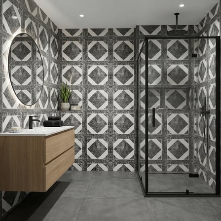 30X60 cm Kendinden Yapışkanlı Duvar,banyo,tezgah Arası Kaplama Karo Desen 12 Adet