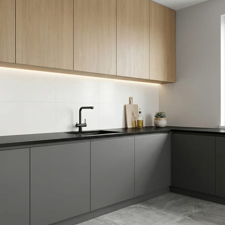 30X60 cm Kendinden Yapışkanlı Duvar,banyo,tezgah Arası Kırık Beyaz Desen -48 Adet