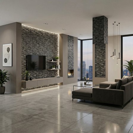 Brano Home 70X77 cm Kendinden Yapışkanlı Kabartmalı, Gri Kiremit Desenli duvar kaplama 6 Adet