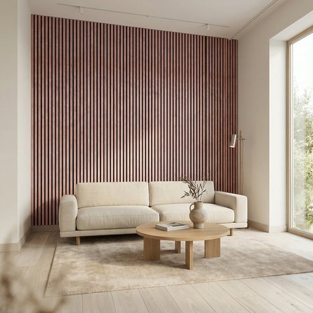 Brano Home 60X280 Duvar Paneli Lambiri Desen ,salon,duvar,tv Ünitesi-Vişne çürüğü ,Siyah