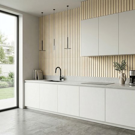 Brano Home 60X280 Duvar Paneli Lambiri Desen ,salon,duvar,tv Ünitesi-Açık ahşap,Kahverengi