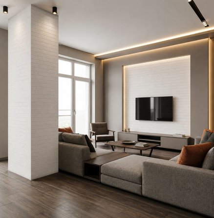 Brano Home Kendinden Yapışkanlı Duvar Kağıdı Beyaz Taş Desen 70x280 Cm Silinebilir Kabartmalı Esnek