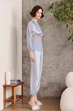Pierre Cardin 6 Lı Saten Gecelik Çeyiz Takım Mist