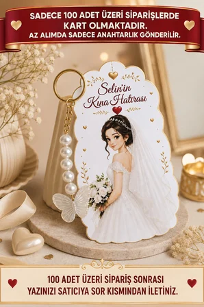 10 Adet Gelin Konsept Kelebek Anahtarlık - Nişan Hediye - Kına Hediye - Nikah Hediye * 7x12cm