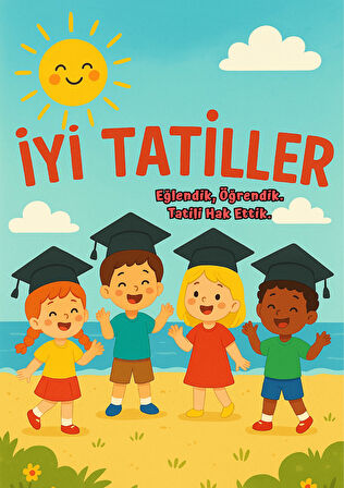 Gelişim Raporu | Yaz Temalı Mezuniyet Konsept Gelişim Raporu Karne Kılıfı - Kalın Kuşe - 5 Adet