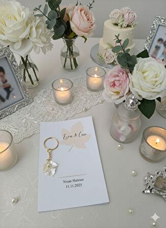 Çınar Yaprağı Anahtarlık - Kına Hediyesi - Nişan Hediyesi - Mevlit Hediye - Anneler Günü 10 Adet