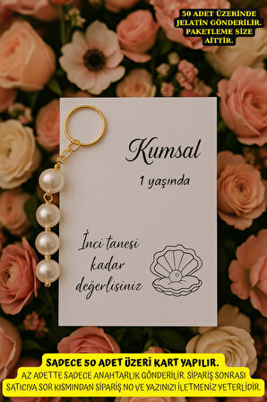 10 Adet İnci Parıltılı Anahtarlık - Kına Hediyesi - Nişan Hediyesi - Hoşgeldin Hediyesi - Bride