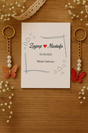 20 Adet Renkli Kelebek Anahtarlık - Kişisel - Kına Hediye - Hoşgeldin Bebek Hediye  Nişan Hediye