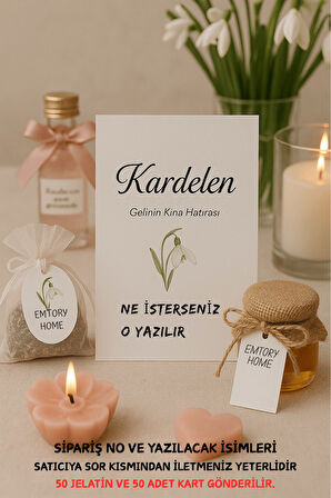 50 Adet Anahtarlık Kartı ve Jelatin - Bileklik Kartı - Davetiye Kartı 10x15cm - Hediye Kartı