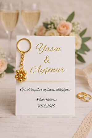 Gold Papatya 10 Adet - Kişiye Özel Yazılı - Nikah Hediyesi - Söz Hediyesi - Kına Hediyesi