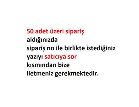 Red Girl | 25 Adet Kına Hediyelik Bileklik - Kişiye Özel Yazı (50 Adet Üzeri) Nişan Hediyesi