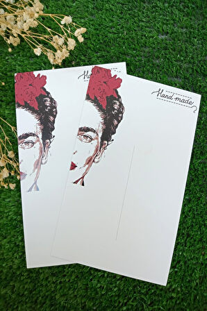 Özel Kesimli | 25 Adet Toka Kartı - Kalın Kuşe (5993) Bandana Kartı - 9x14cm - FRIDA