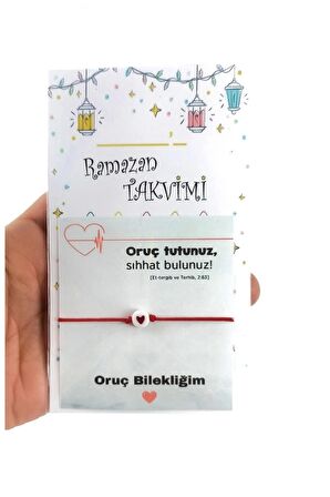 5 Adet Ramazan Oruç Bilekliği - Ramazan Takvimi - Jelatinli - Ramazan Hediyelik