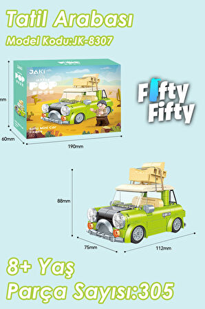 Vagonlife Jaki Maker Pop Tatil Arabası -jk8305(305 PARÇA) Oyuncak Yapım Seti