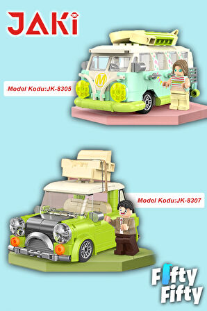 Vagonlife Jaki Maker Pop Tatil Arabası -jk8305(305 PARÇA) Oyuncak Yapım Seti