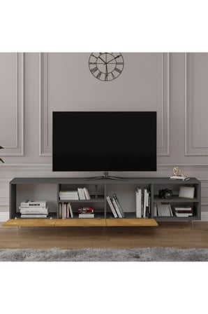 Tv Ünitesi Koyu Gri & Petra T-22