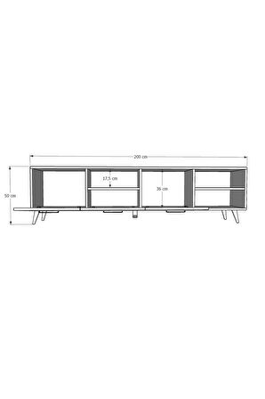 Tv Ünitesi Gri &yıldız Sonoma T-24