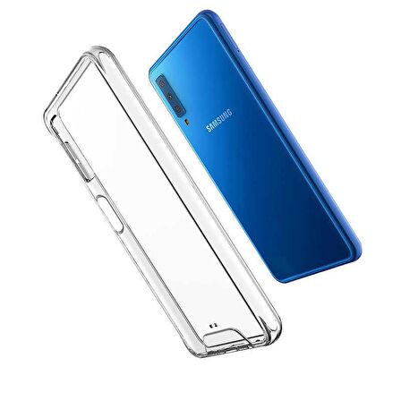 Gpack Samsung Galaxy A7 2018 Kılıf Gard Nitro Şeffaf Sert Silikon