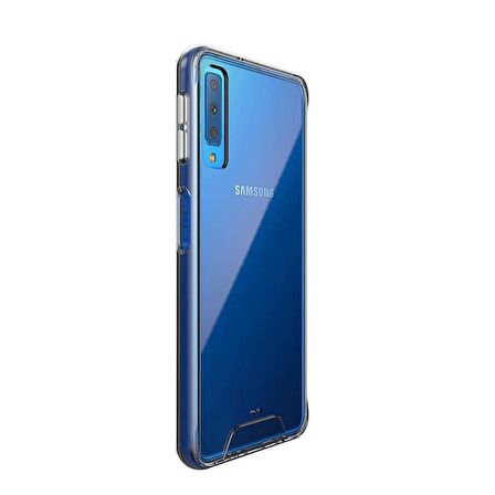 Gpack Samsung Galaxy A7 2018 Kılıf Gard Şeffaf Sert SilikonNano Glass