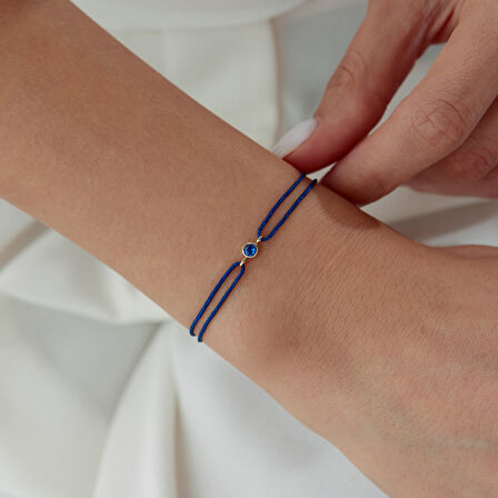 Başak Burcu Sapphire İpli Bileklik