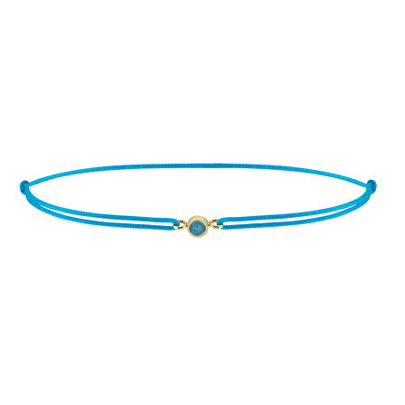 Balık Burcu Aquamarine İpli Bileklik