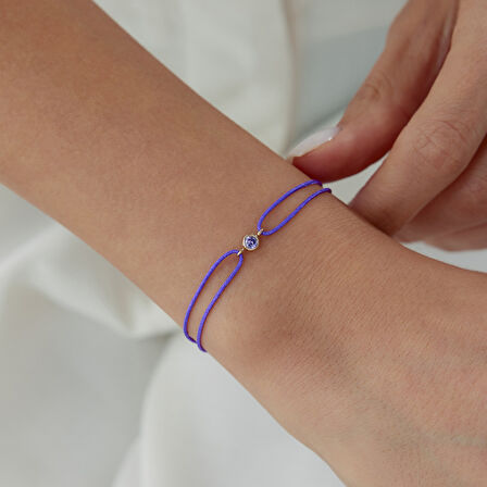 Kova Burcu Amethyst İpli Bileklik