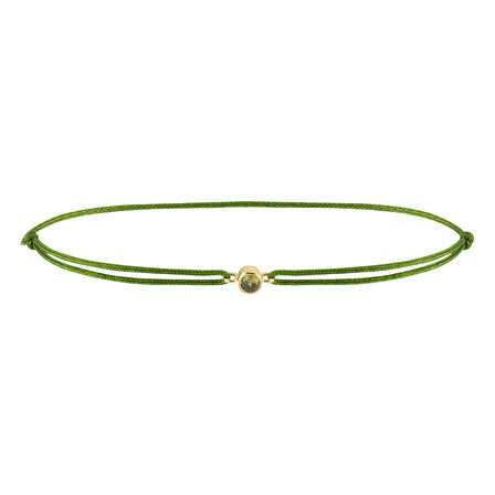 Aslan Burcu Peridot İpli Bileklik